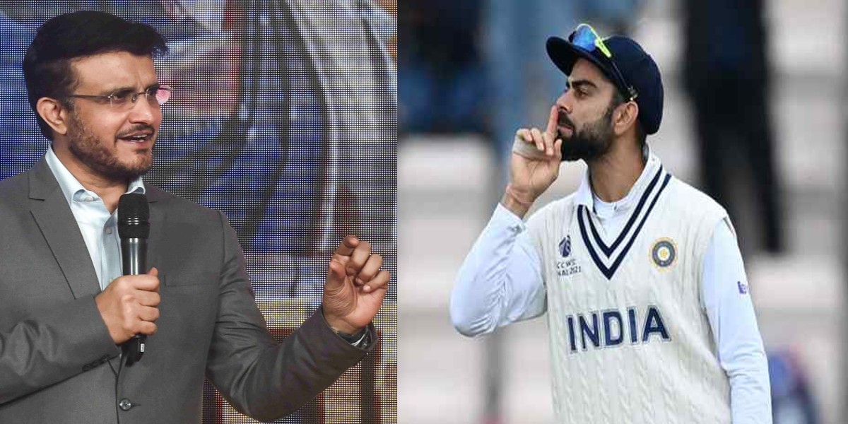 Sourav Ganguly and Virat Kohli