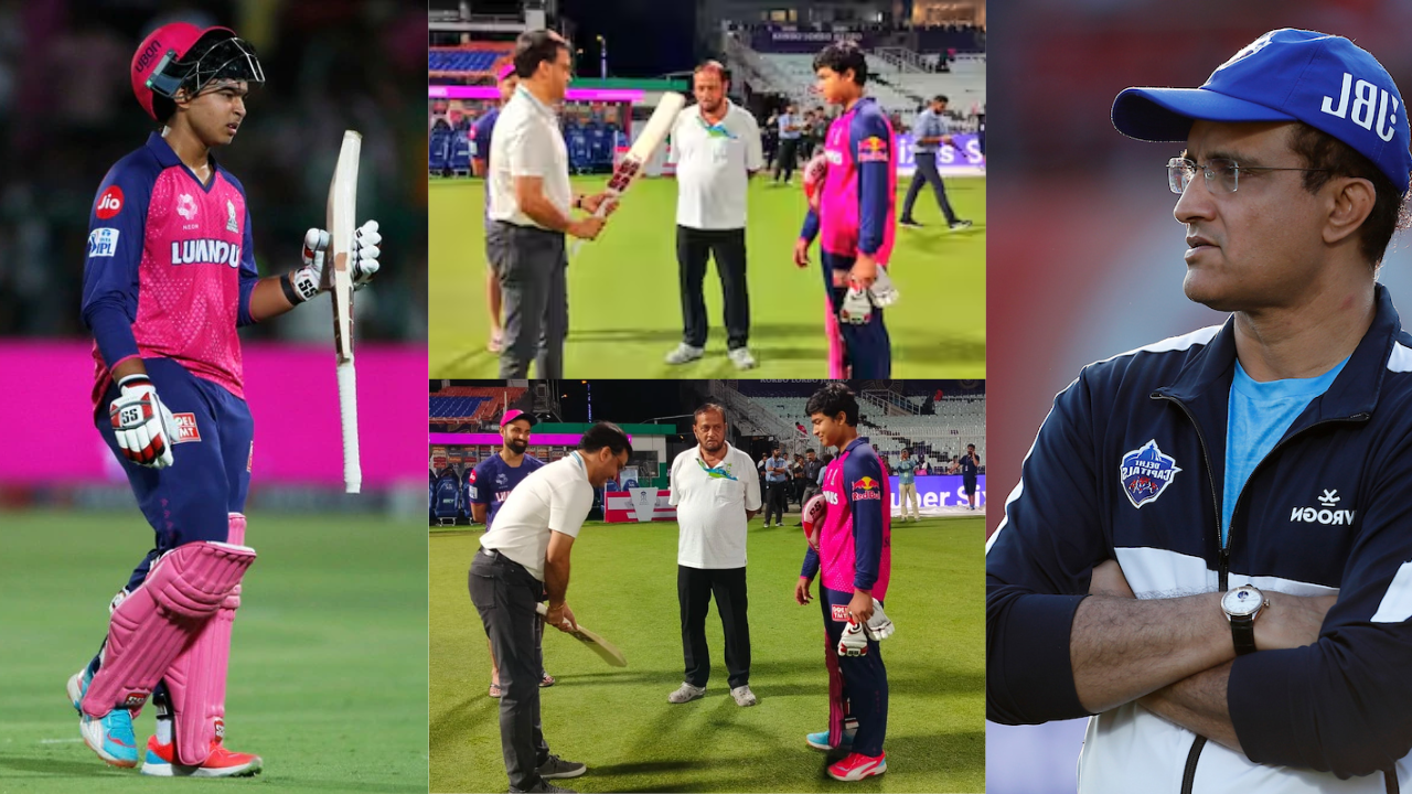 Sourav Ganguly Meet 14 Year Old RR IPL Sensation Vaibhav Suryavanshi Said I Have Seen Your Game There No Need To Change