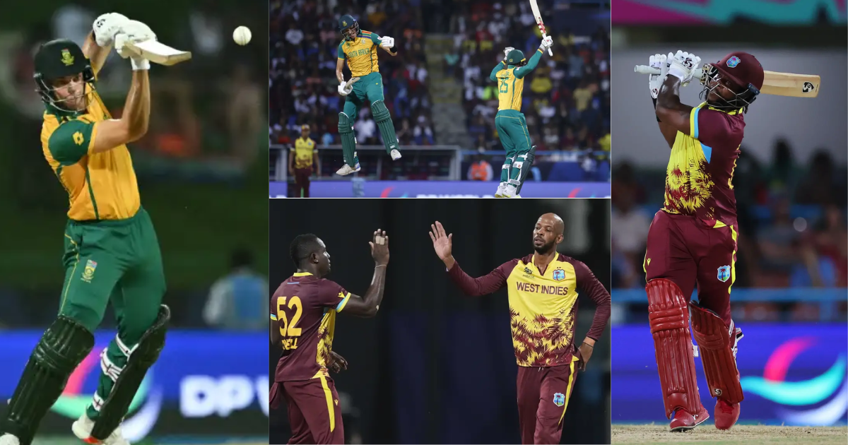 South africa beat west indies by 3 wickets in WI vs SA super 8 match T20 World cup 2024