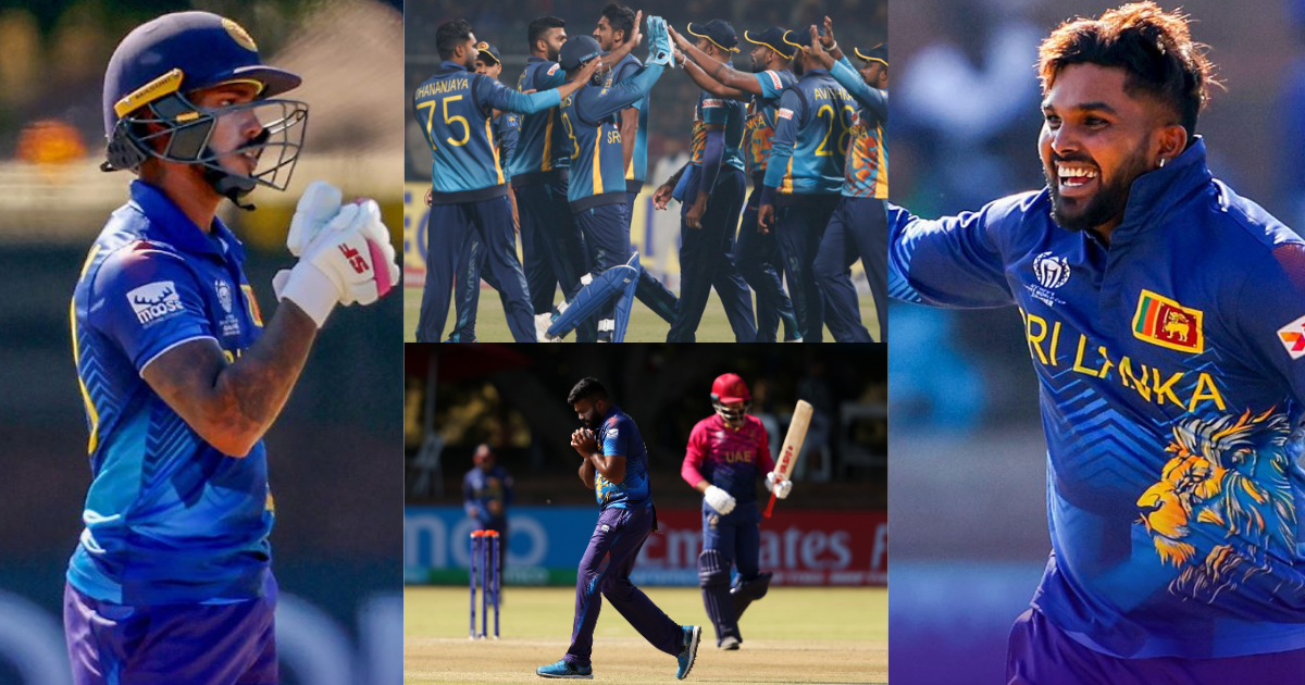 Sri Lanka beat Uae 175 runs in world cup Qualifiers 2023