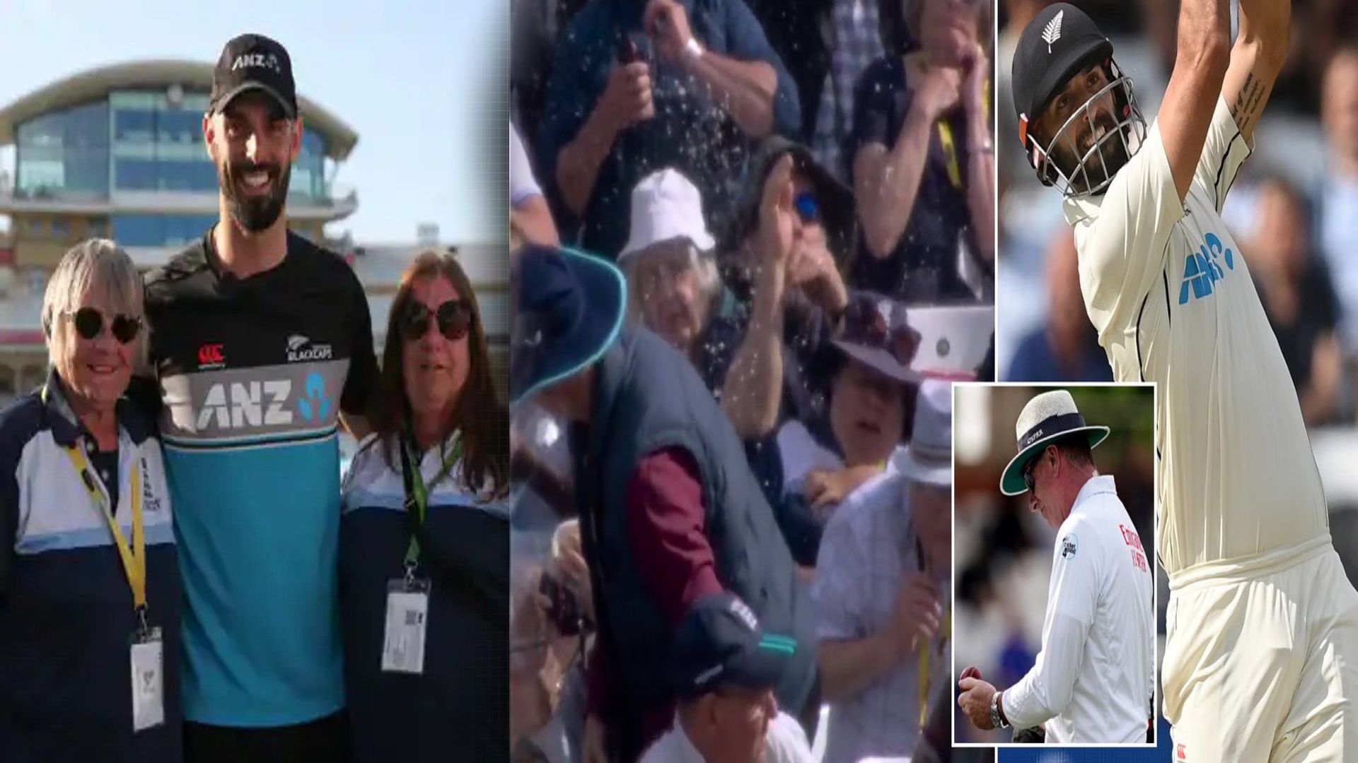 Susan who daryl Mitchell pint hit has been given a replacement by the NZ IN 2nd test