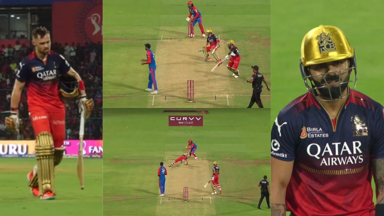 Virat Kohli & Phil Salt Run Out