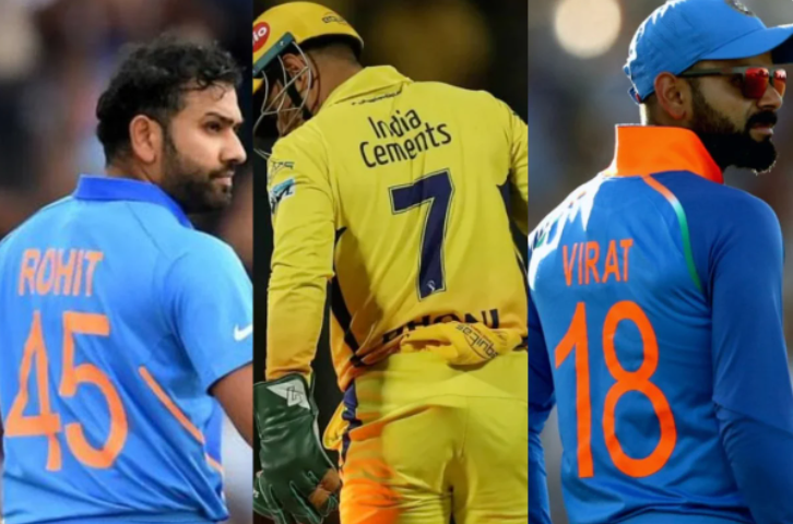 Team India - MS Dhoni , Rohit Sharma, Virat Kohli