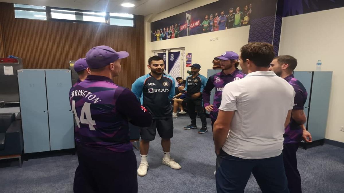 Team India Players with Scotland players