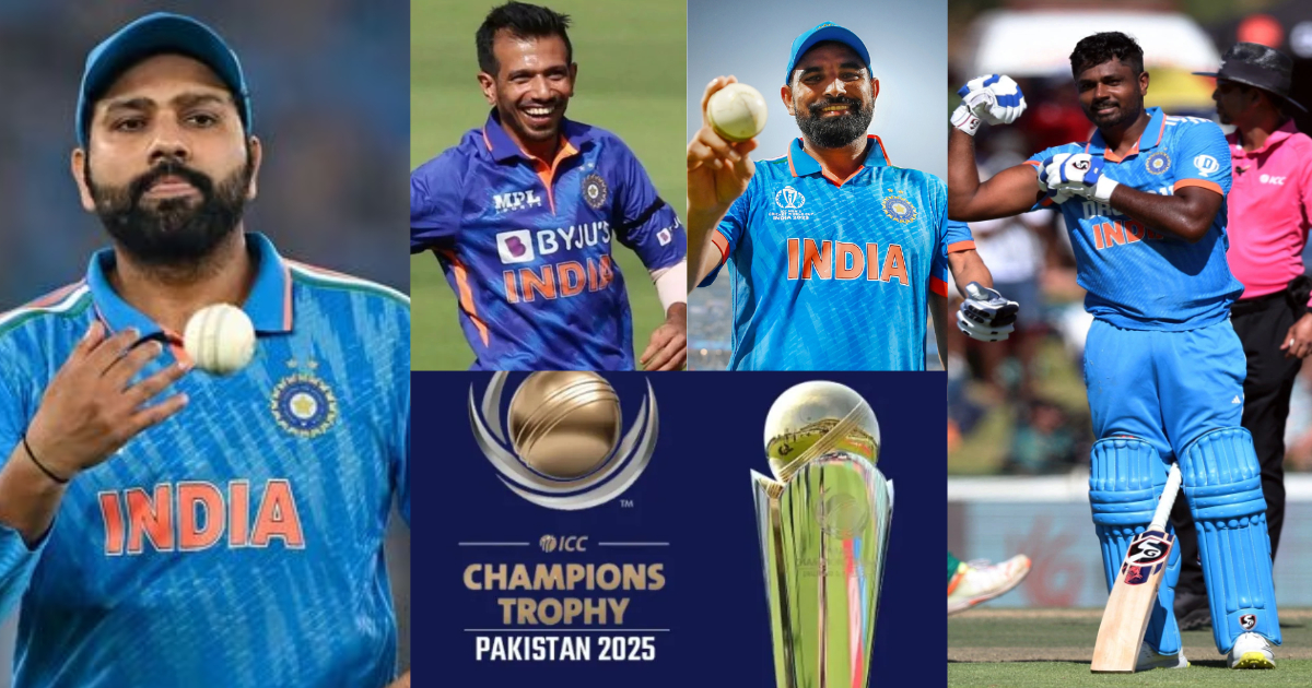 Champions Trophy 2025 खेलने पाकिस्तान रवाना होंगे ये 16 खिलाड़ी! संजू-चहल की चमकी किस्मत, शमी समेत 5...