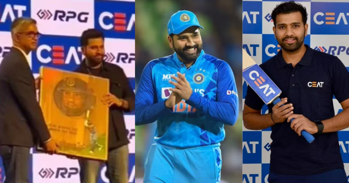 Team India captain Rohit Sharma honored with CEAT Award Ahead Asia Cup 2023