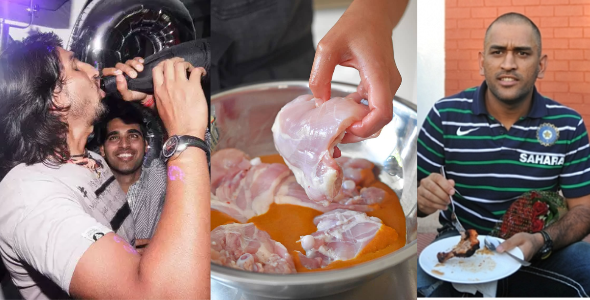 These 3 cricketers cannot live even a day without meat and alcohol