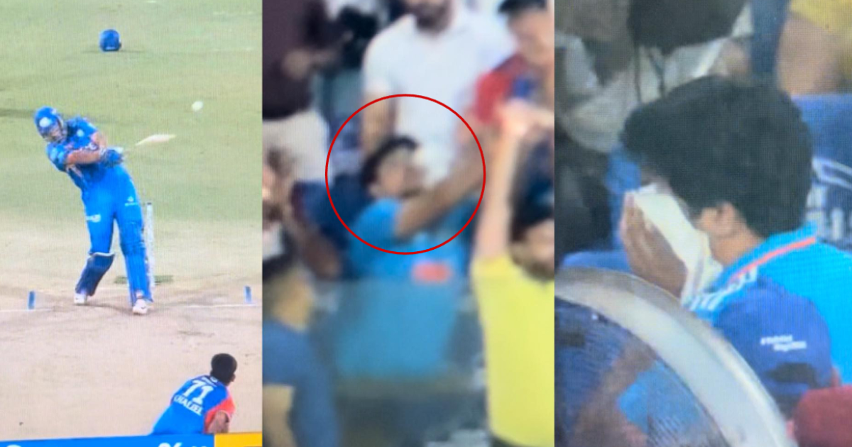 Tim David के तूफ़ानी छक्के से चोटिल हुआ स्टेडियम में बैठा फैन, आनन-फानन में जाना पड़ा अस्पताल, VIDEO व...