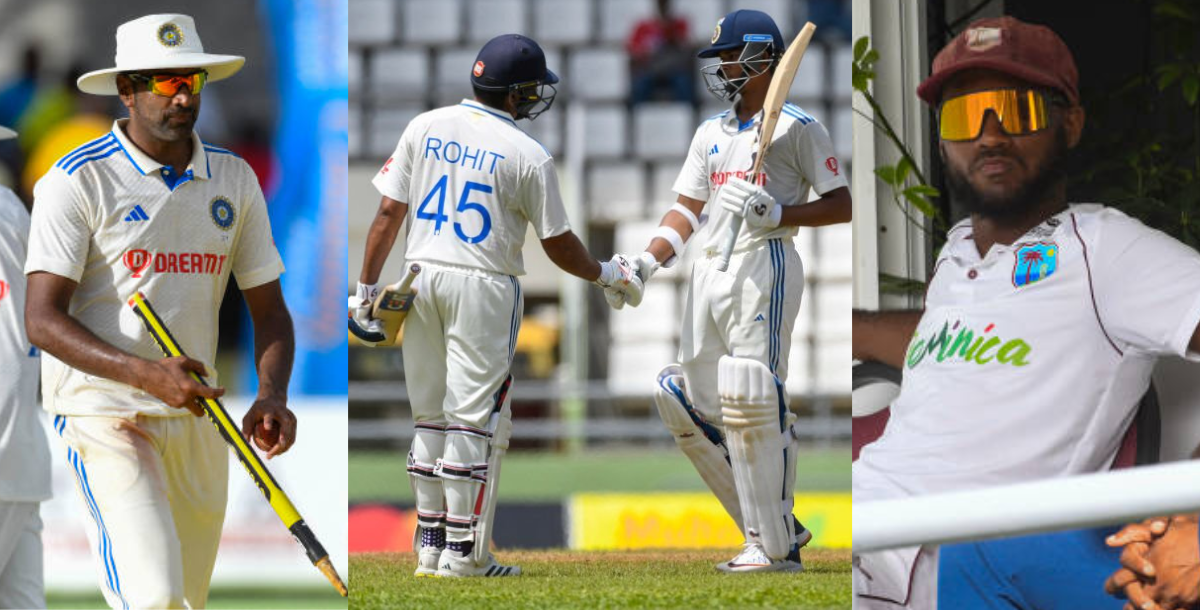 Total 10 big records made in the first test in ind vs wi stats report
