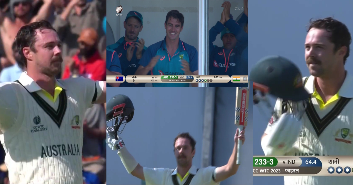 Travis Head Century Celebration Ind vs aus wtc final 2023 watch video