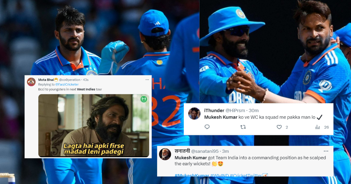 WI vs IND: "एक बिहारी सब पर भारी", तीसरे ODI में वेस्टइंडीज की कमर तोड़ने वाले मुकेश कुमार ने लूटी मह...