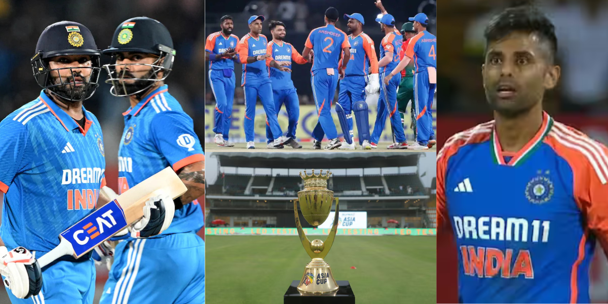 without Rohit sharma and Virat kohli team india will play with these 15 new players in Asia Cup 2025...