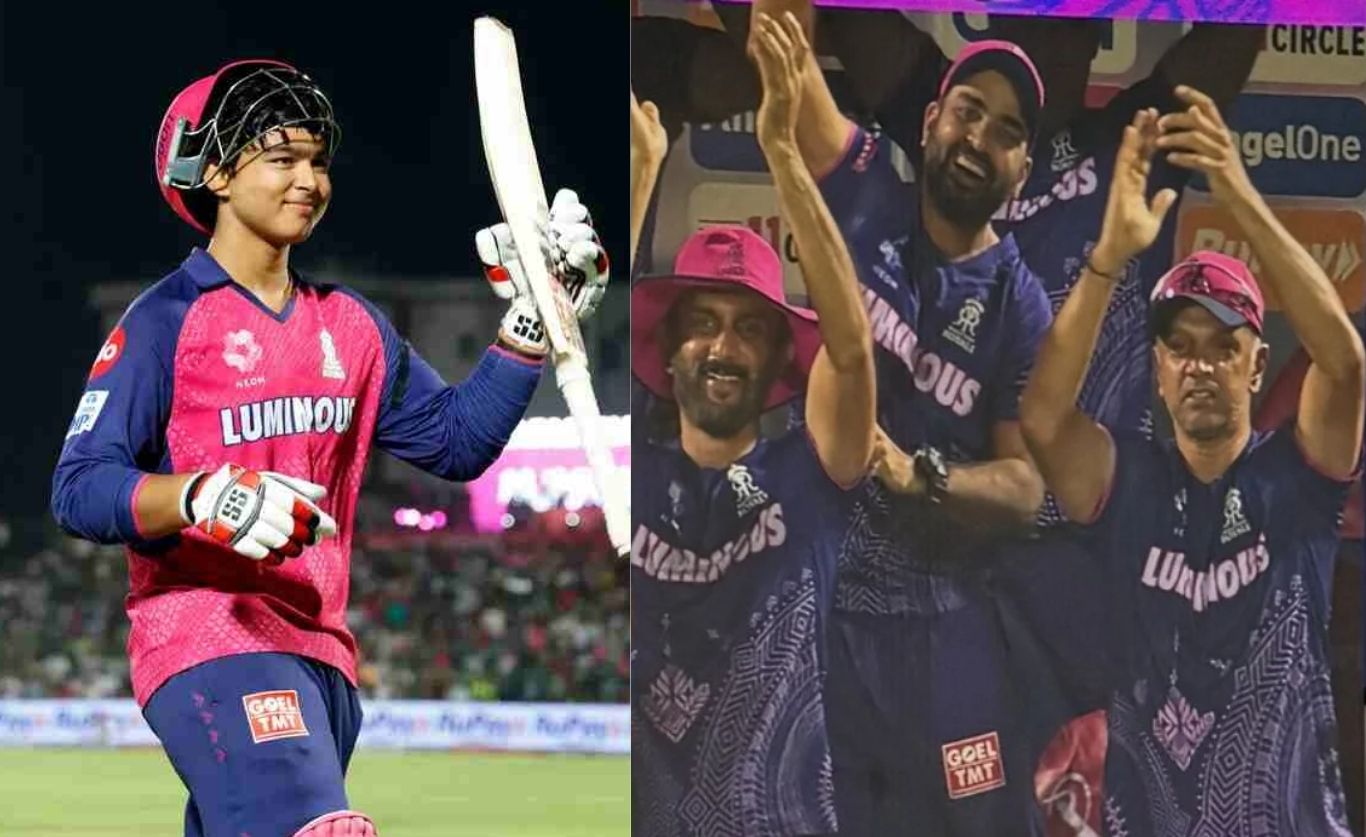 Vaibhav Suryavanshi , Rahul Dravid , rr vs gt