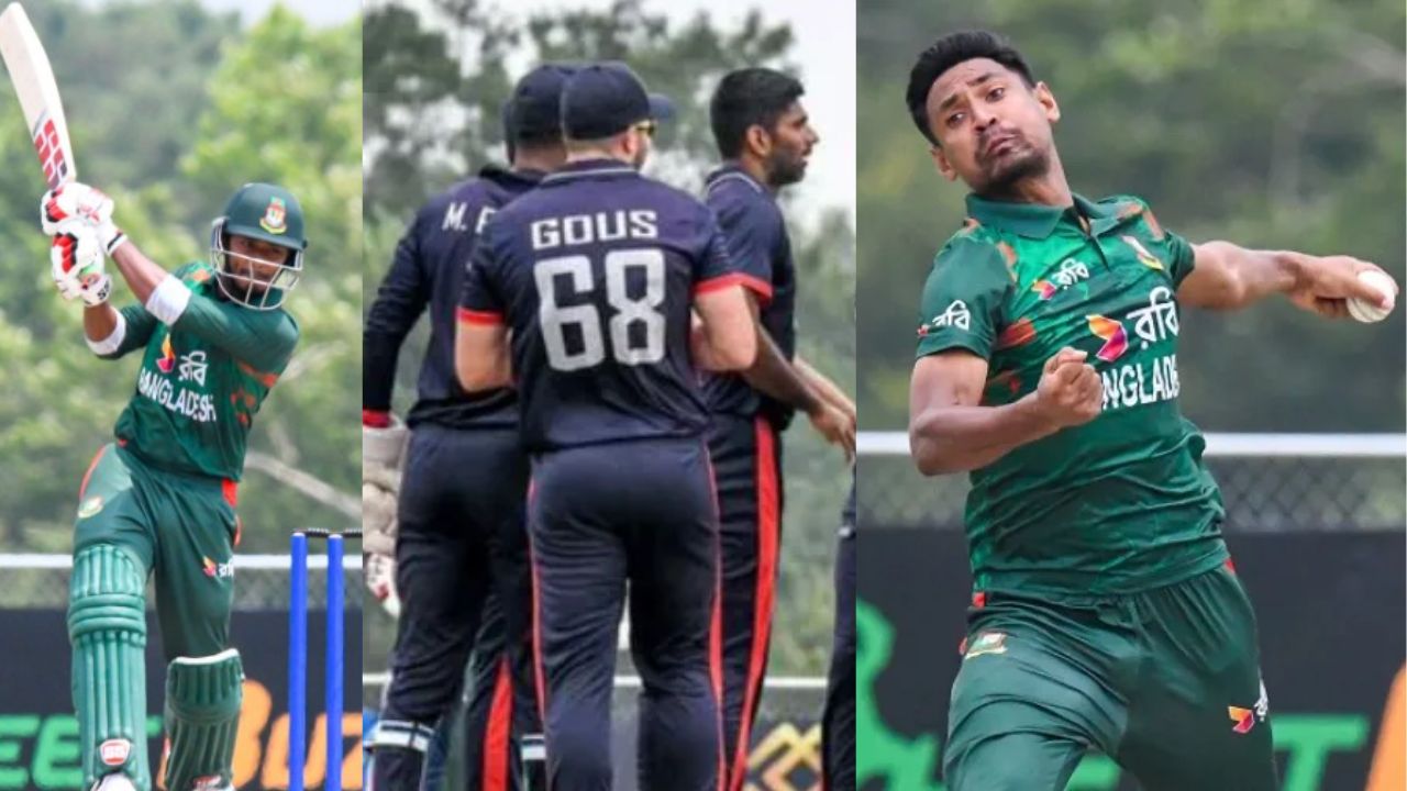 USA vs BAN: मुस्तफिजुर ने तीसरे टी20 में बचाई बांग्लादेश की लाज, आखिरी मैच में USA को हराकर दर्ज की...