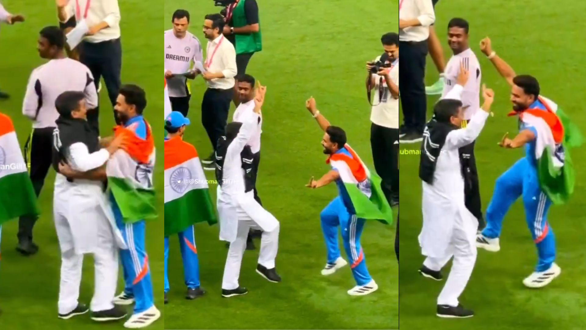 शुभमन गिल के पिता ने ऋषभ पंत के साथ किया जीत का भंगड़ा, सोशल मीडिया पर जमकर VIDEO वायरल