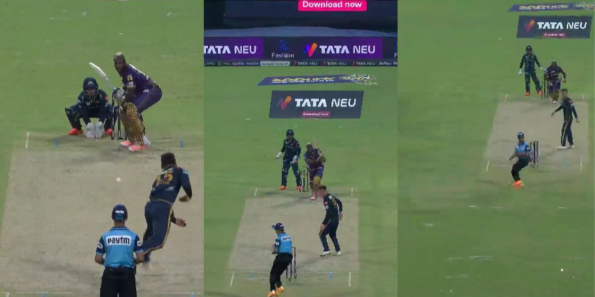 VIDEO: Andre Russell ने खेला बुलेट शॉट, खौफ के मारे जमीन पर गिरा अंपायर, बाल-बाल बची जान