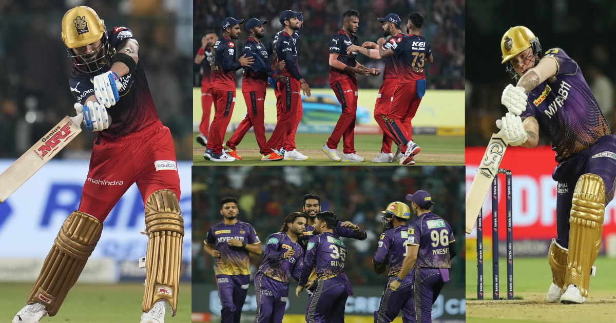 RCB vs KKR Match Highlights: 23 चौके-18 छक्के, विराट की तूफ़ानी पारी पर KKR की स्पिन जोड़ी ने फेरा पान...