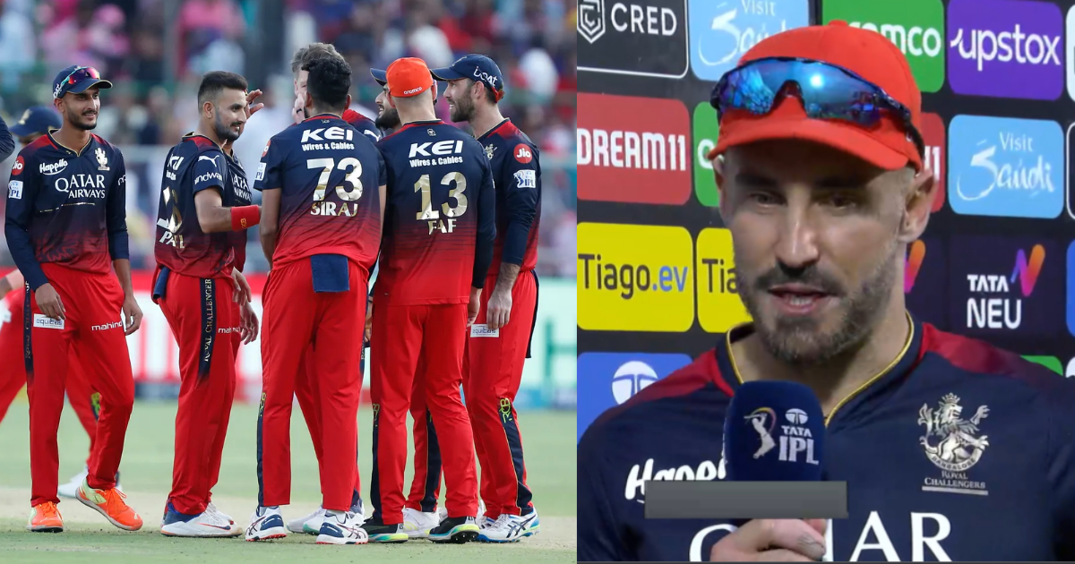 ना गेंदबाज, ना मैक्सवेल, फाफ डु प्लेसिस ने 75 लाख के खिलाड़ी को माना राजस्थान के खिलाफ जीत का हीरो