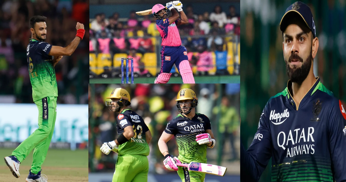 RCB vs RR Match Highlights: 36 चौके-12 छक्के, हर ओवर में बदला मैच का रुख, विराट की कप्तानी में RCB क...