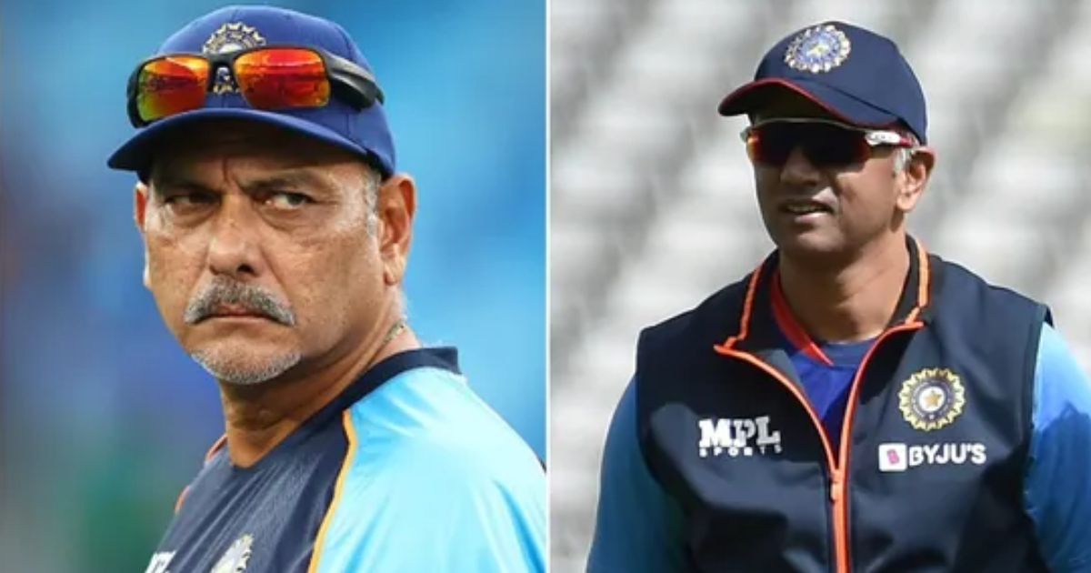 Ravi Shastri and Rahul Dravid