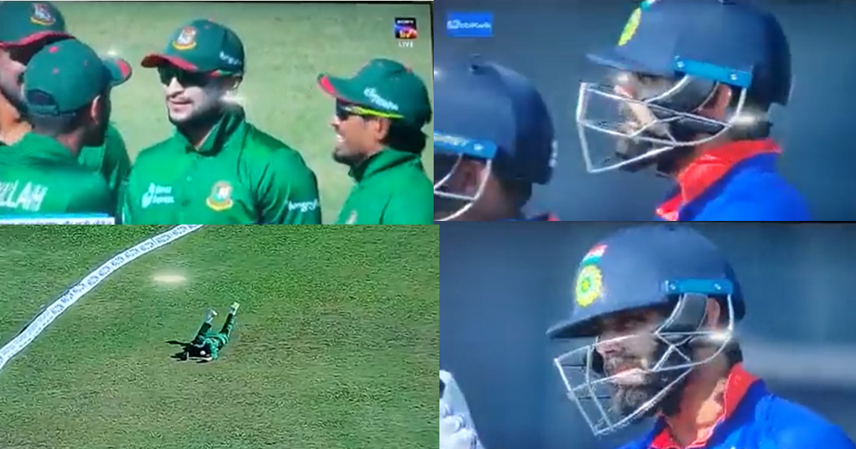 Virat Kohli angry on Shakib Al Hasan