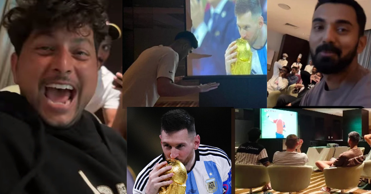 Indian Cricket Team Watching Foot Ball