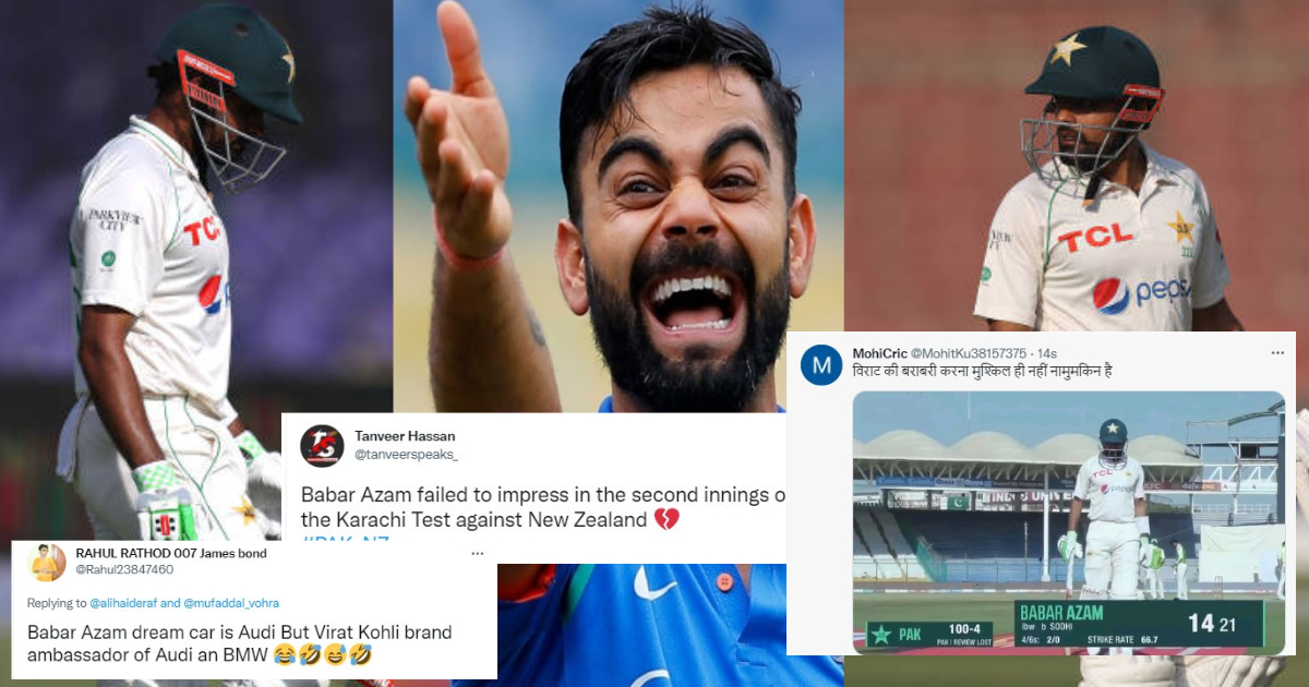 Babar Azam Trolled PAK vs NZ Test Match
