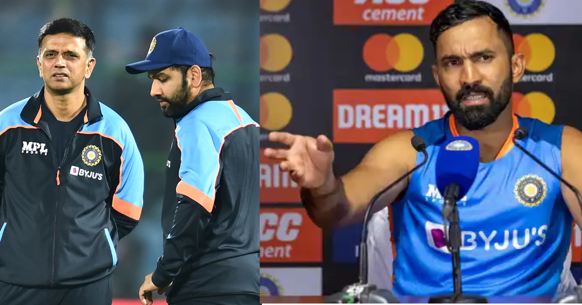 "उन दोनों ने मिलकर सब कुछ...", रोहित-द्रविड़ की जिद्द ने हराया T20 वर्ल्ड कप, दिनेश कार्तिक ने भड़कते...