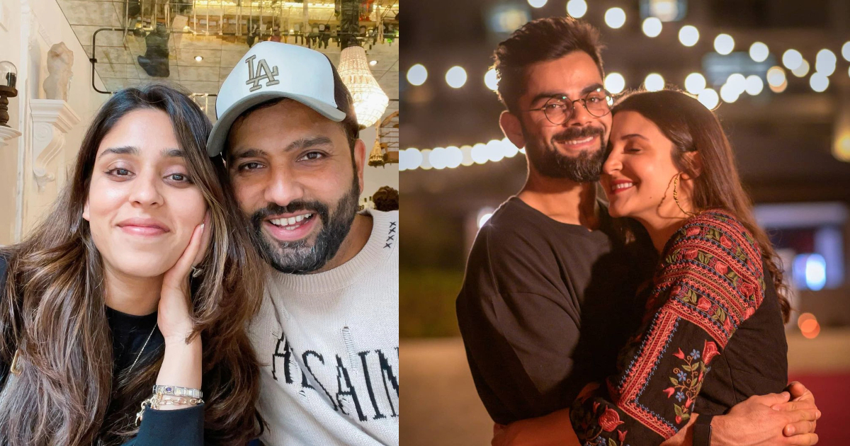 Virat Kohli And Rohit Sharma with Their wife