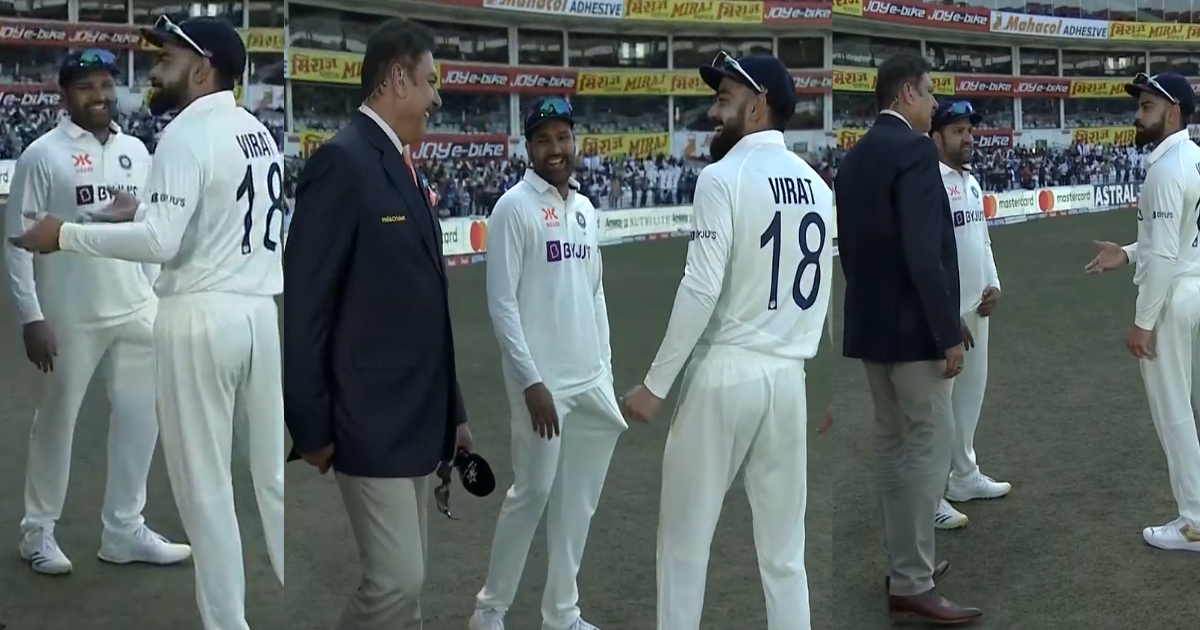 Rohit Sharma And Virat Kohli Having Laugh with Ravi Shastri Vidoe Goes Viral