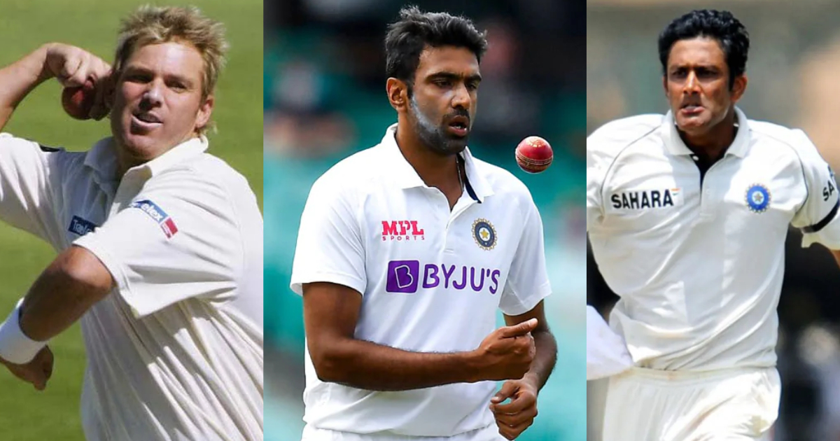 Shane Warne - R Ashwin - Anil Kumble