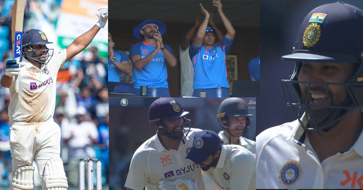Rohit Sharma Century Celebration in Nagpur Test vs Australia Video Goes Viral