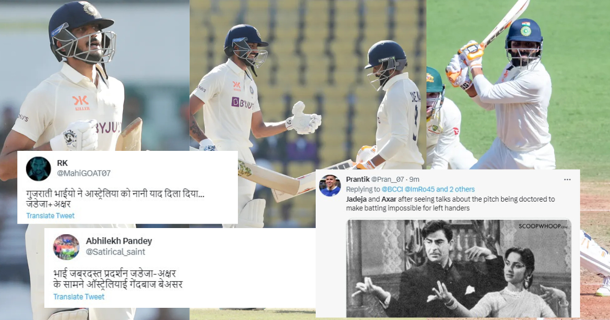 Fans Praised Axar Patel and Ravindra Jadeja IND vs AUS