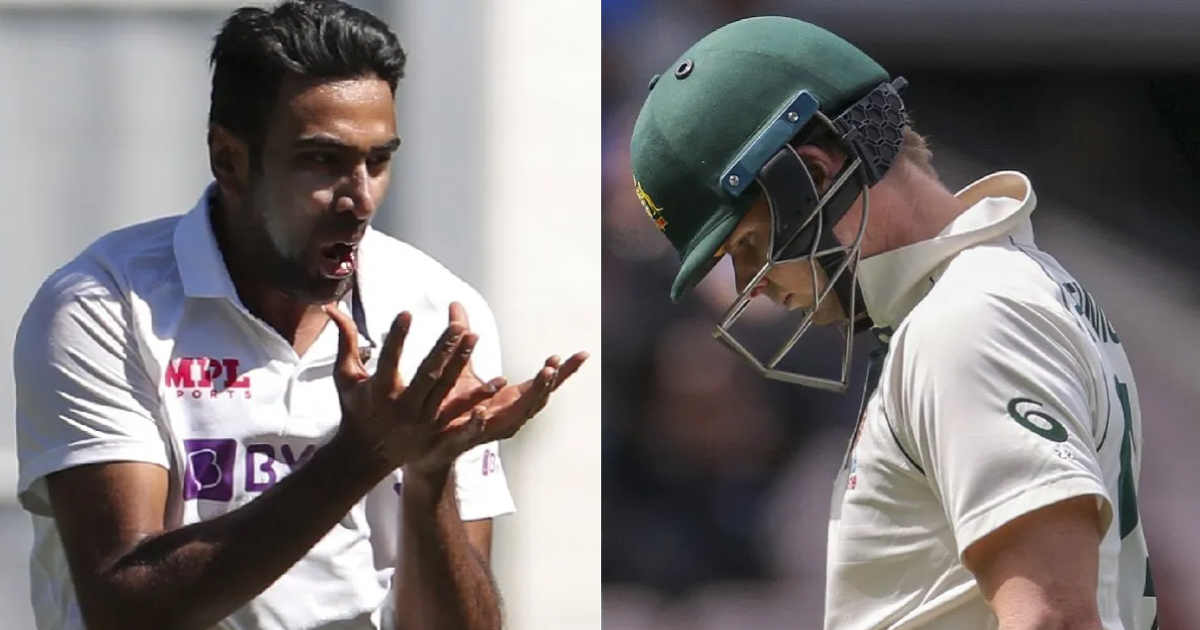 R Ashwin Record Against Steve Smith