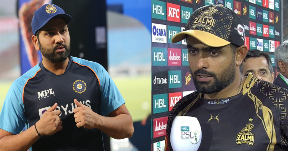 Babar Azam Rohit Sharma: बाबर आजम ने की रोहित शर्मा की नकल, सवाल पूछे जाने पर हिटमैन के बयान को रिपी...
