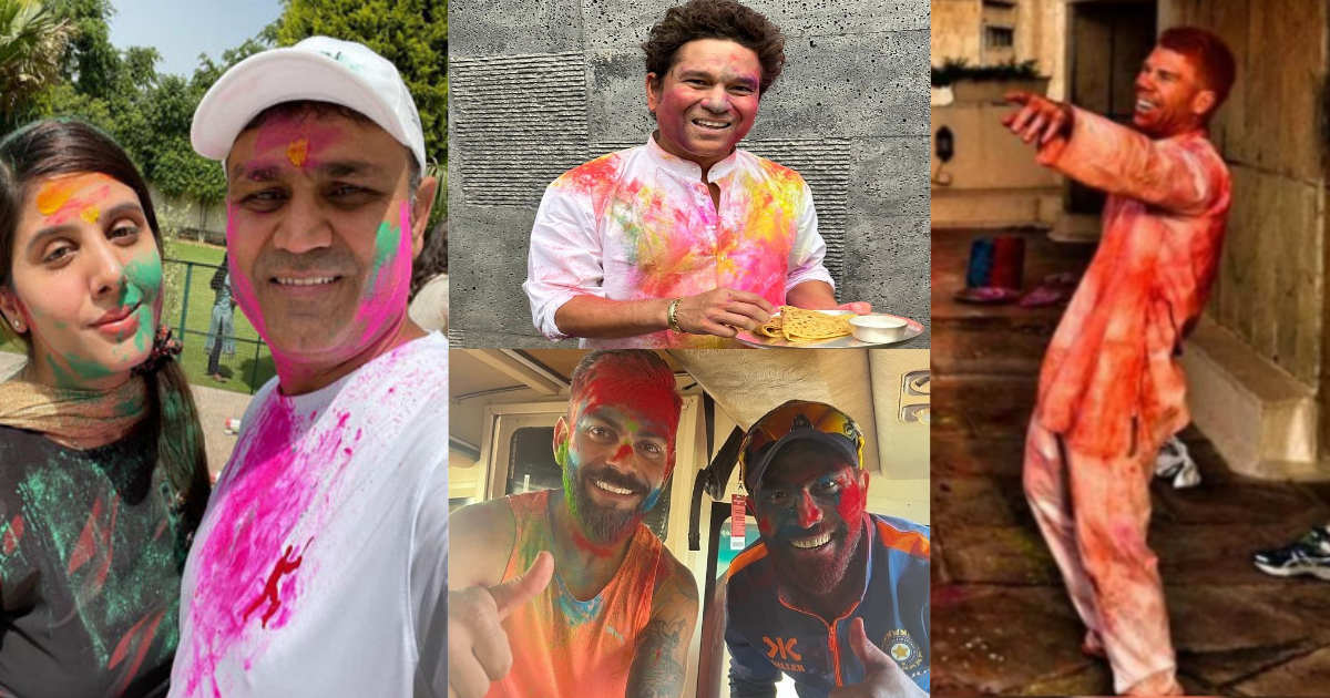 Cricketers holi wishing: वॉर्नर से लेकर सचिन-विराट तक... होली के रंग में रंगा पूरा क्रिकेट जगत, भारत...