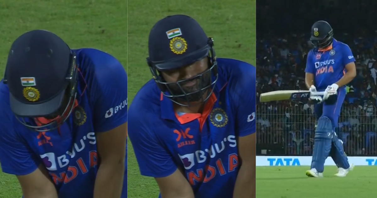 Rohit Sharma ने आउट होते ही शर्मा से झुका लिया सिर, वायरल हुआ VIDEO