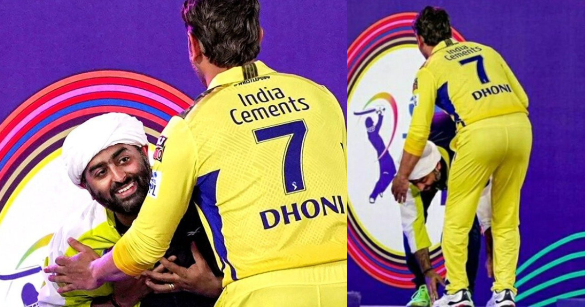 MS Dhoni के मंच पर आते ही पैरों में गिर गए Arijit Singh, IPL 2023 की ओपनिंग सेरेमनी में दिखा गजब नजा...