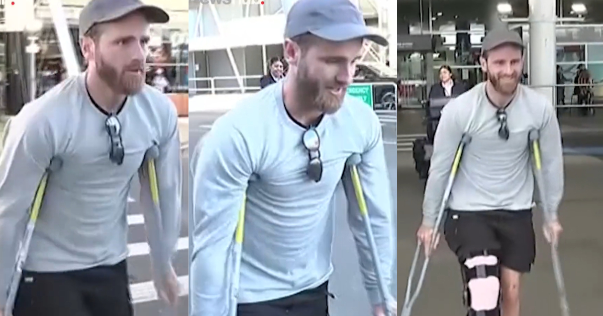 IPL 2023 से बाहर होकर बैसाखी के सहारे चलते नजर आए Kane Williamson, वायरल हुआ VIDEO