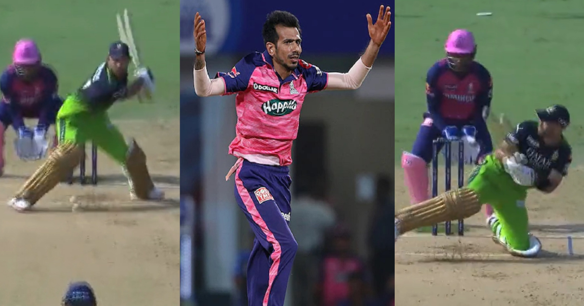Glenn Maxwell ने चहल की फिरकी का बनाया मजाक, राइटी से लेफ्टी बनकर गिरते-पड़ते जड़ दिया छक्का