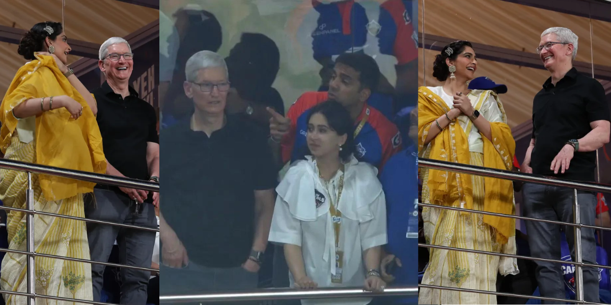 DC vs KKR: APPLE कंपनी के CEO निकले दिल्ली कैपिटल्स के जबरा फैन, एक्ट्रेस सोनम कपूर के साथ मैच देखने...