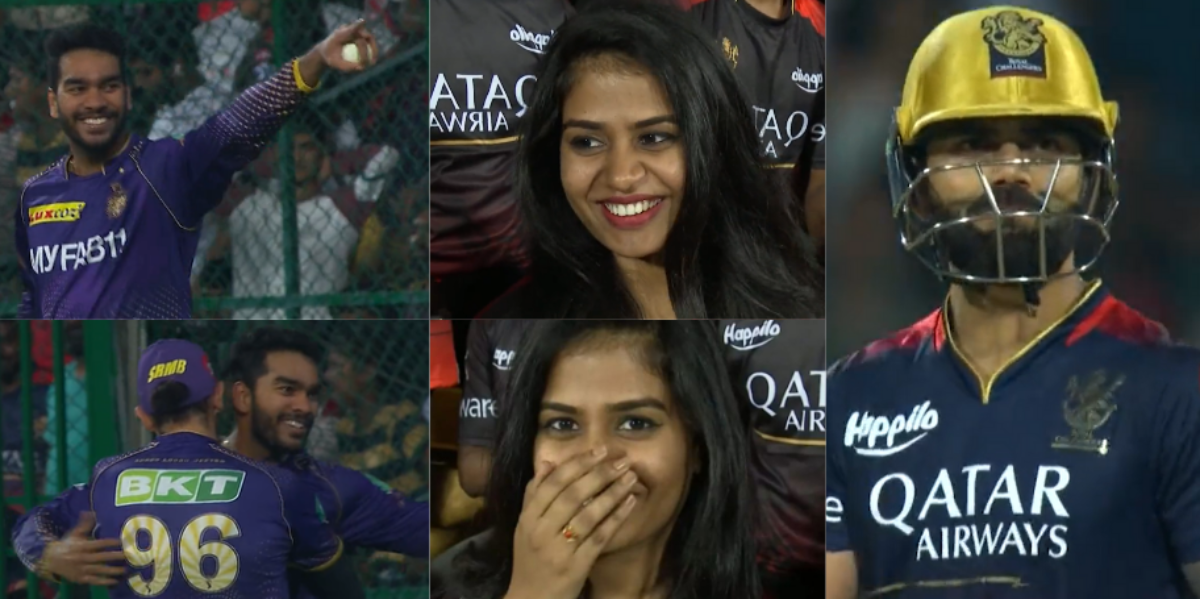 VIDEO: RCB फैन पर ही दिल दे बैठे वेंकटेश अय्यर, विराट का कैच लपकने के बाद करोड़ों के बीच दी फ्लाइंग...