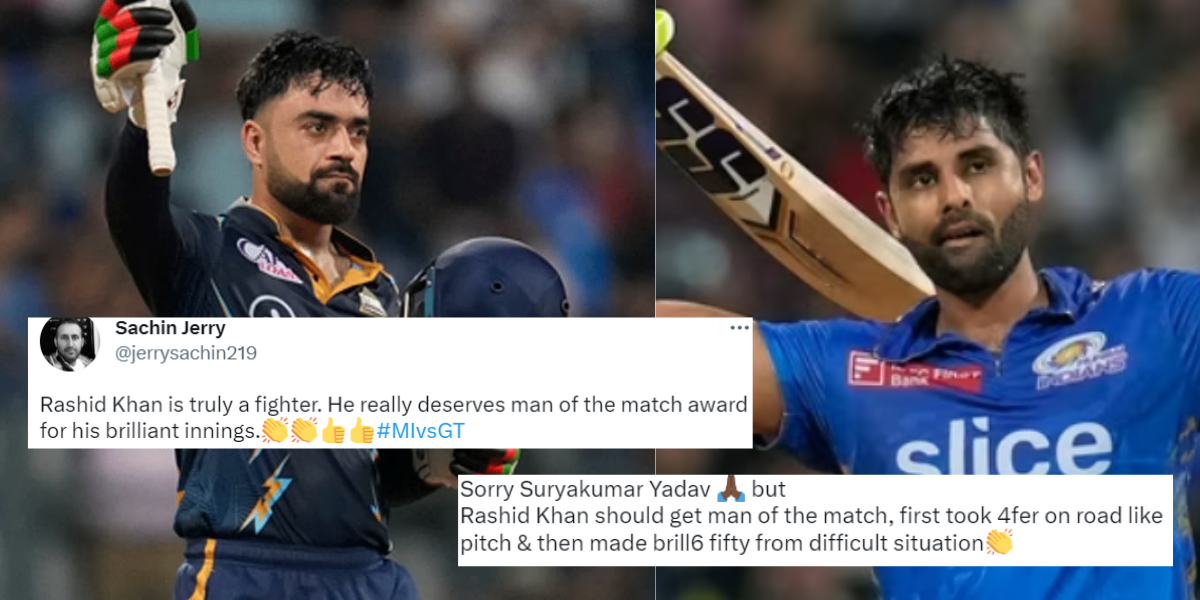 सूर्यकुमार यादव को प्लेयर ऑफ द मैच अवॉर्ड मिलने पर भड़के फैंस, राशिद खान को बताया असली हकदार, ट्विटर...