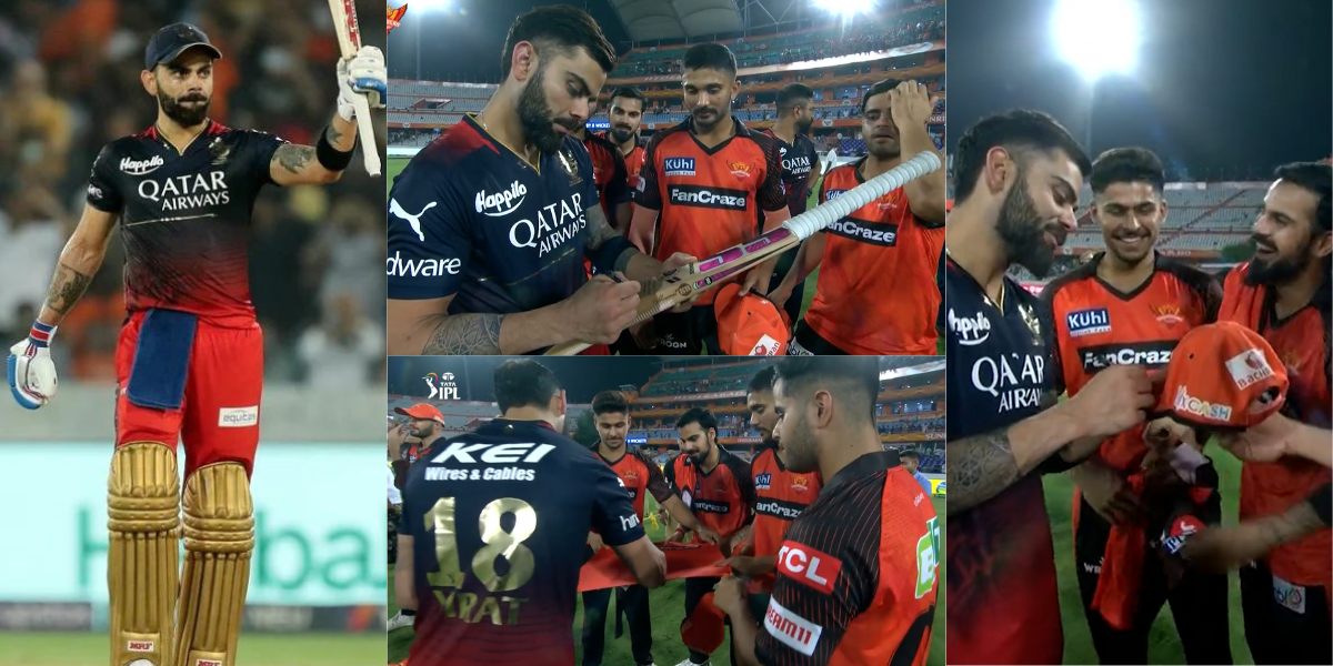 VIDEO: हार के बाद भी विराट कोहली के फैन हुए SRH के खिलाड़ी, ऑटोग्राफ लेने के लिए लगाई लंबी कतार, तो...