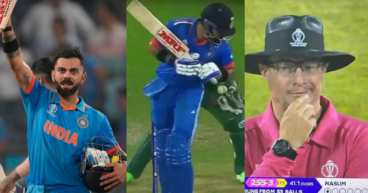 Virat Kohli के शतक के लिए अंपायर ने बेचा ईमान! सरेआम उड़ाई वर्ल्ड कप नियमों की धज्जियां, अब ICC देगी...