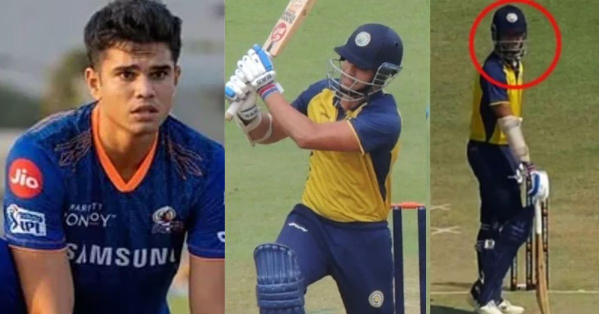 6,6,6,4,4,4... Arjun Tendulkar की तूफानी बल्लेबाजी से थर-थर कांपे गेंदबाज, 36 गेंदों में कूट डाले इत...