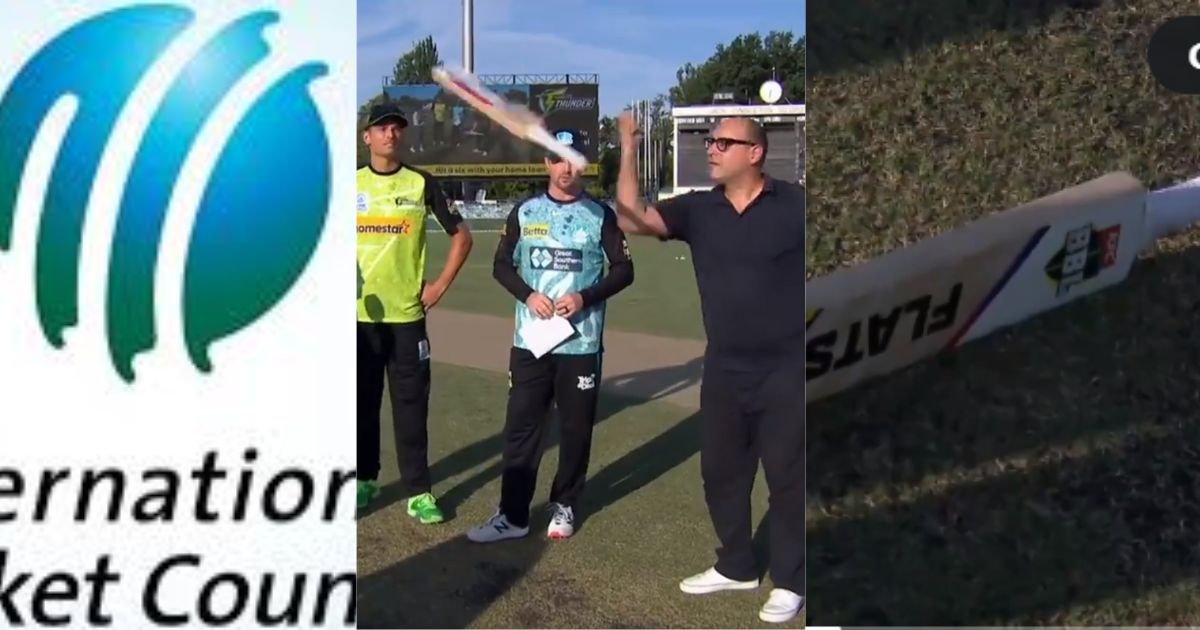 ICC नियमों की उड़ी धज्जियां, टॉस के लिए सिक्के के बजाय इस चीज का हुआ इस्तेमाल, VIDEO हुआ वायरल