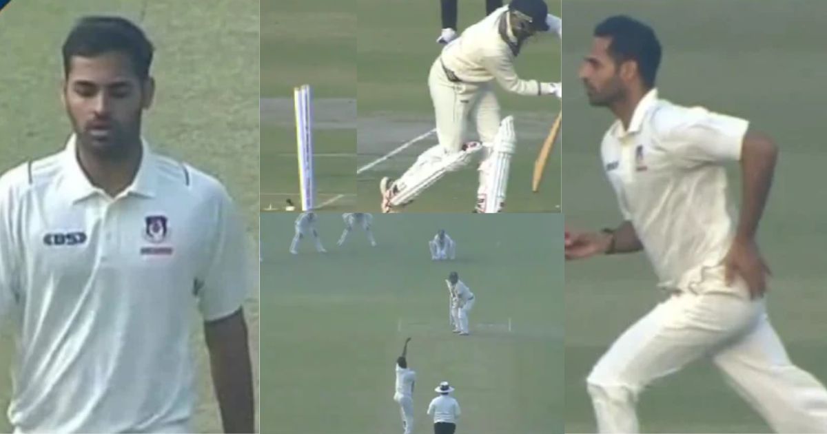 W,W,W,W,W,W... Bhuvneshwar Kumar ने रणजी ट्रॉफी में मचाया भौकाल, 1 ही पारी में झटके 8 विकेट, VIDEO व...