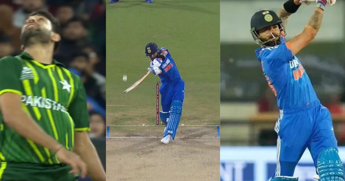 Virat Kohli ने फिर खेल डाला शॉट ऑफ द सेंचुरी, नवीन उल हक को जड़ा हारिस रौफ जैसा थप्पड़, VIDEO वायरल