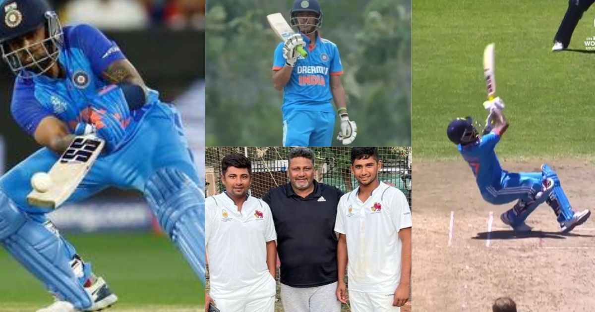 VIDEO: सूर्यकुमार यादव से भी 2 कदम आगे निकला Sarfaraz Khan का भाई, जमीन पर लेट-लेटकर मारता है छक्के-...